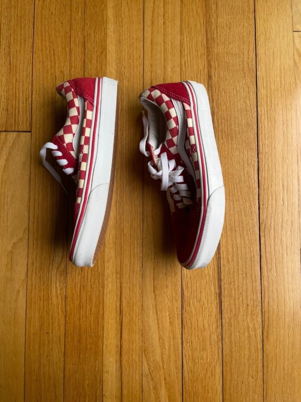 Vans Old Skool Men: Size 6.5 color racing red/ white - Picture 8 of 9